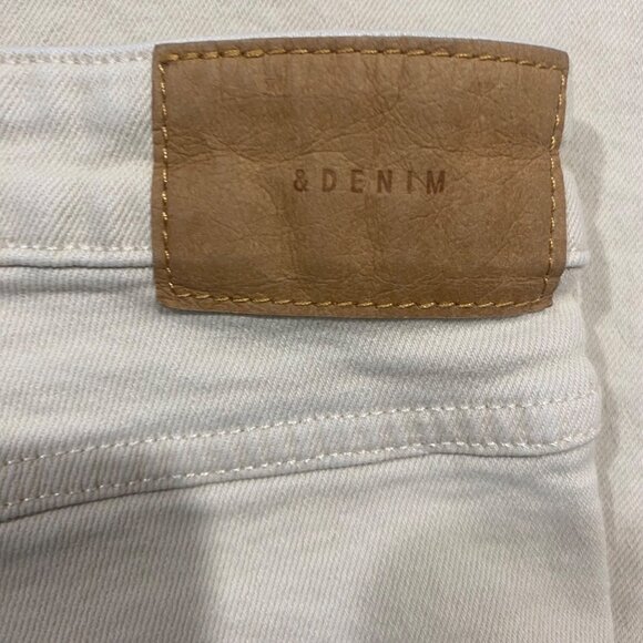 H&M &Denim Jeans Womens Size 10 Vintage Slim High Waist Beige Denim - Picture 8 of 15